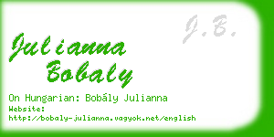 julianna bobaly business card